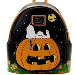 Loungefly Halloween Peanuts Great Pumpkin Snoopy Mini Backpack NWT
